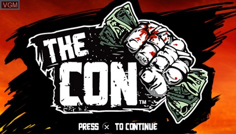 Title screen of the game Con, The on Sony PSP