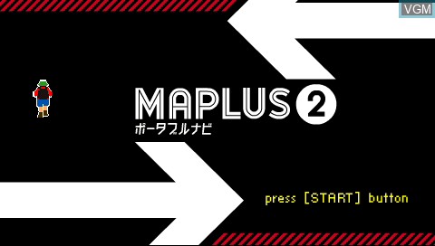 Title screen of the game Maplus - Portable Navi 2 on Sony PSP