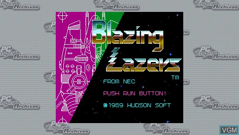 Blazing Lazers for Sony PSP - The Video Games Museum
