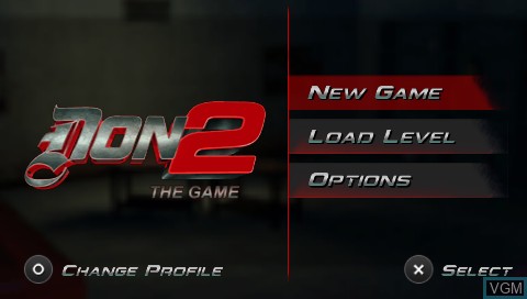 Title screen of the game DON 2 - The Game on Sony PSP