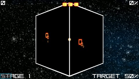 Menu screen of the game Cubixx on Sony PSP