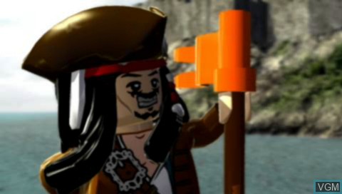 Menu screen of the game LEGO Pirates of the Caribbean - The Video Game on Sony PSP