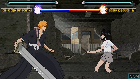 In-game screen of the game Bleach - Heat the Soul on Sony PSP