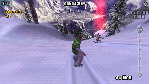 In-game screen of the game SSX on Tour on Sony PSP