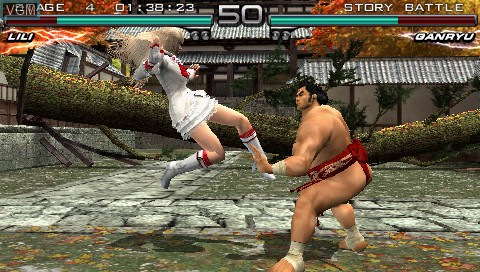 In-game screen of the game Tekken - Dark Resurrection on Sony PSP