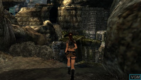 In-game screen of the game Tomb Raider - Legend on Sony PSP