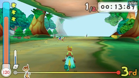 In-game screen of the game Glorace - Phantastic Carnival on Sony PSP