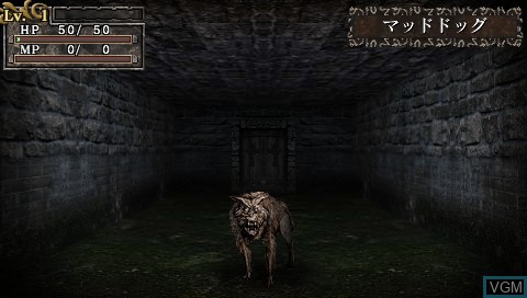 In-game screen of the game King's Field - Additional I on Sony PSP