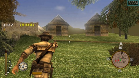 In-game screen of the game Gun Showdown on Sony PSP