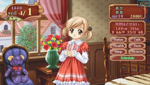 In-game screen of the game Princess Maker 4 Portable on Sony PSP
