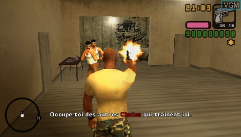 In-game screen of the game Grand Theft Auto - Vice City Stories on Sony PSP