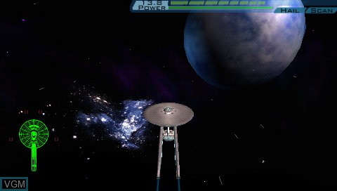 In-game screen of the game Star Trek - Tactical Assault on Sony PSP