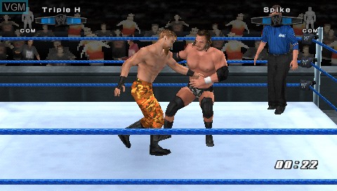 In-game screen of the game WWE SmackDown vs. Raw 2006 on Sony PSP