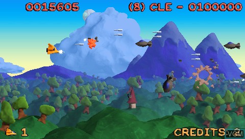 In-game screen of the game Platypus on Sony PSP