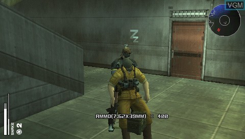 In-game screen of the game Metal Gear Solid - Portable Ops on Sony PSP