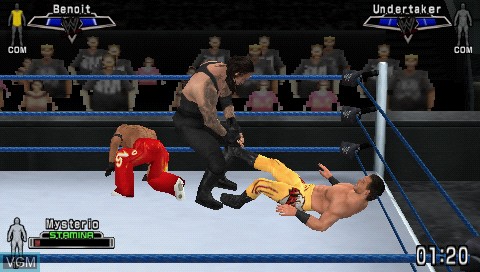 In-game screen of the game WWE SmackDown vs. Raw 2007 on Sony PSP