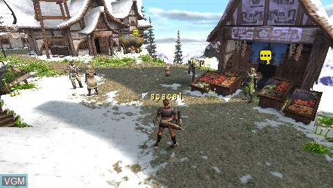 In-game screen of the game Monster Hunter Portable 2nd on Sony PSP