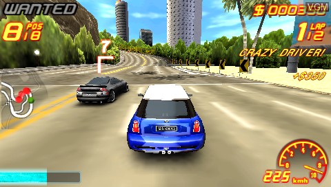 In-game screen of the game Asphalt - Urban GT 2 on Sony PSP