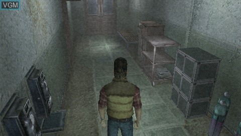In-game screen of the game Silent Hill - Origins on Sony PSP