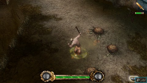 In-game screen of the game Beowulf - The Game on Sony PSP