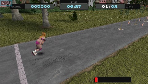 In-game screen of the game Little Britain - The Video Game on Sony PSP