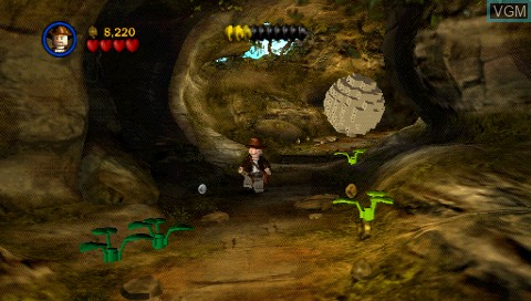 In-game screen of the game LEGO Indiana Jones - The Original Adventures on Sony PSP