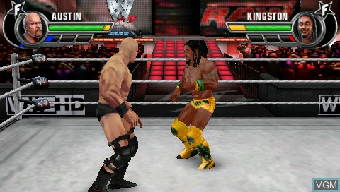 In-game screen of the game WWE All Stars on Sony PSP