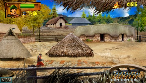 In-game screen of the game Robin Hood - The Return of Richard on Sony PSP