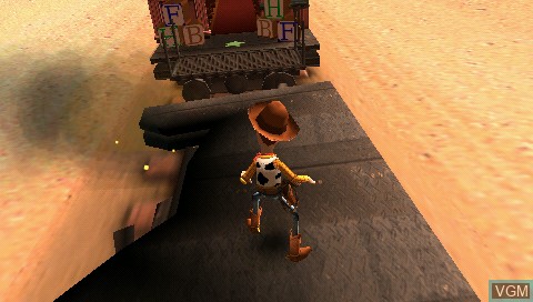 In-game screen of the game Toy Story 3 on Sony PSP