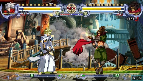 In-game screen of the game BlazBlue - Calamity Trigger Portable on Sony PSP