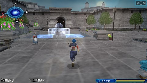 In-game screen of the game Blade Dancer - Lineage of Light on Sony PSP