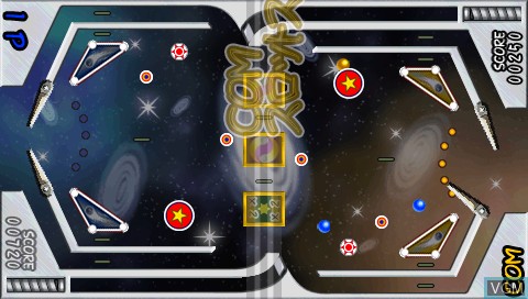 In-game screen of the game Pinball Duel on Sony PSP