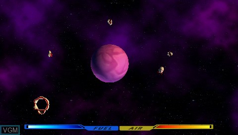 In-game screen of the game Blast Off on Sony PSP