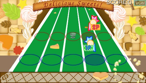In-game screen of the game Busy Sweets Factory on Sony PSP