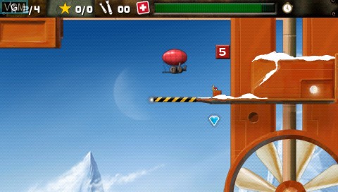 In-game screen of the game Blimp - The Flying Adventures on Sony PSP