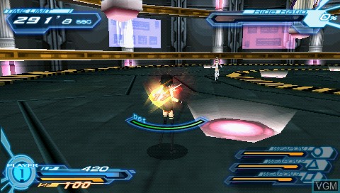 In-game screen of the game Busou Shinki - Battle Masters Mk. 2 on Sony PSP