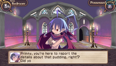 In-game screen of the game Disgaea Infinite on Sony PSP