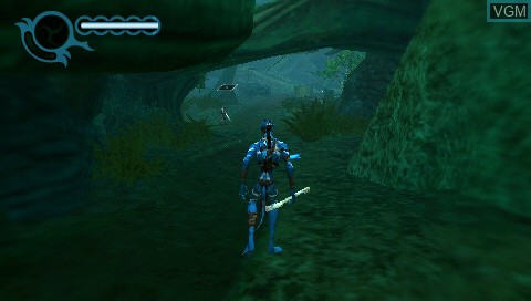 In-game screen of the game Avatar - The Game on Sony PSP