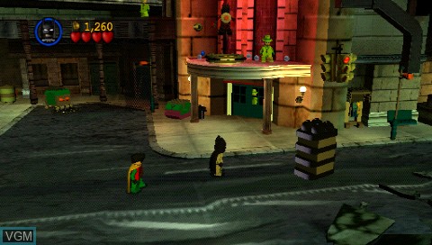 In-game screen of the game LEGO Batman - The Videogame on Sony PSP