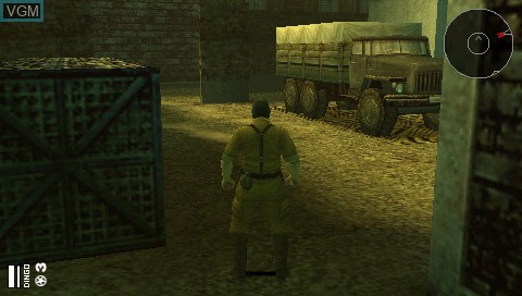 In-game screen of the game Metal Gear Solid - Portable Ops Plus on Sony PSP