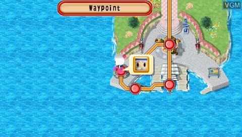 In-game screen of the game Bomberman Land on Sony PSP