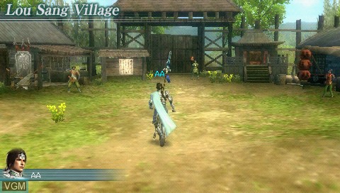 In-game screen of the game Dynasty Warriors - Strikeforce on Sony PSP