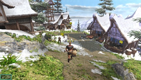 In-game screen of the game Monster Hunter Portable 2nd G on Sony PSP