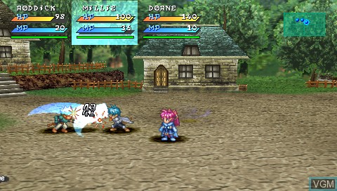 In-game screen of the game Star Ocean - First Departure on Sony PSP