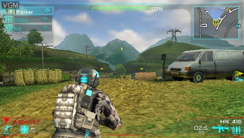 In-game screen of the game Tom Clancy's Ghost Recon Predator on Sony PSP