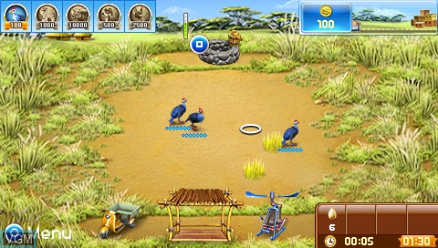 In-game screen of the game Farm Frenzy 3 on Sony PSP
