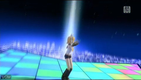 In-game screen of the game Hatsune Miku - Project Diva - Tsuka Gakkyokushuu Deluxe Pack 2 - Motto Okawari, Rin-Ren Ruka on Sony PSP