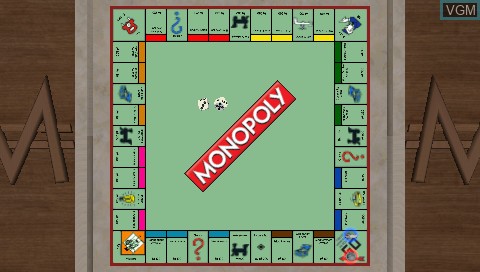 In-game screen of the game Monopoly on Sony PSP