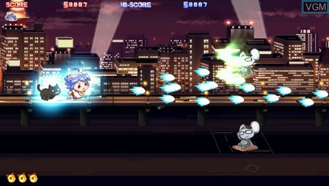 In-game screen of the game Soreyuke! BurunyanMan Portable on Sony PSP