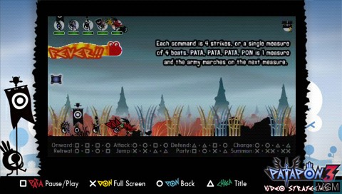 In-game screen of the game Patapon 3 - Digital Strategy Guide on Sony PSP